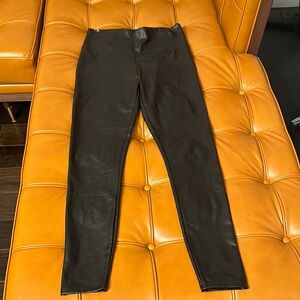 Chic Black Faux Leather Pants